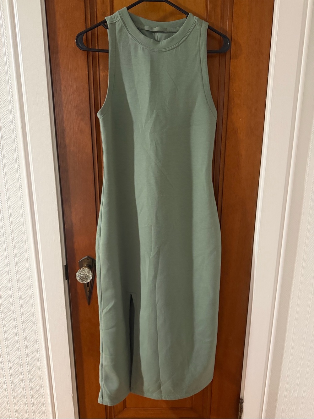 YBP Sleeveless Sage Green Midi Dress